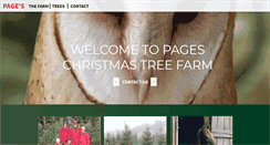 Desktop Screenshot of pageschristmastrees.com