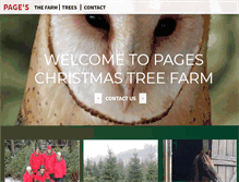 Tablet Screenshot of pageschristmastrees.com